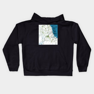 Chicago Map Kids Hoodie